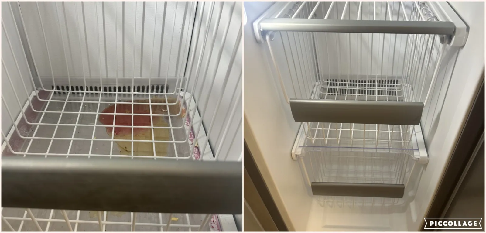 a couple of white shelves with white objects in them