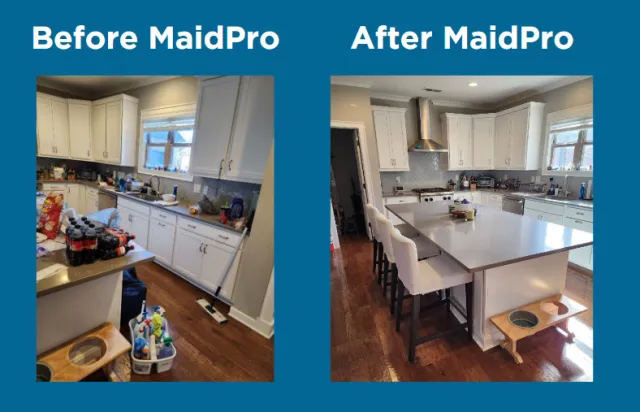 A kitchen after being cleaned by MaidPro Birmingham