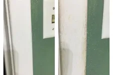 Thumbnail for a green and white wall