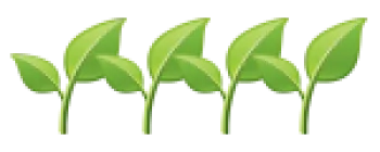 a green and white logo